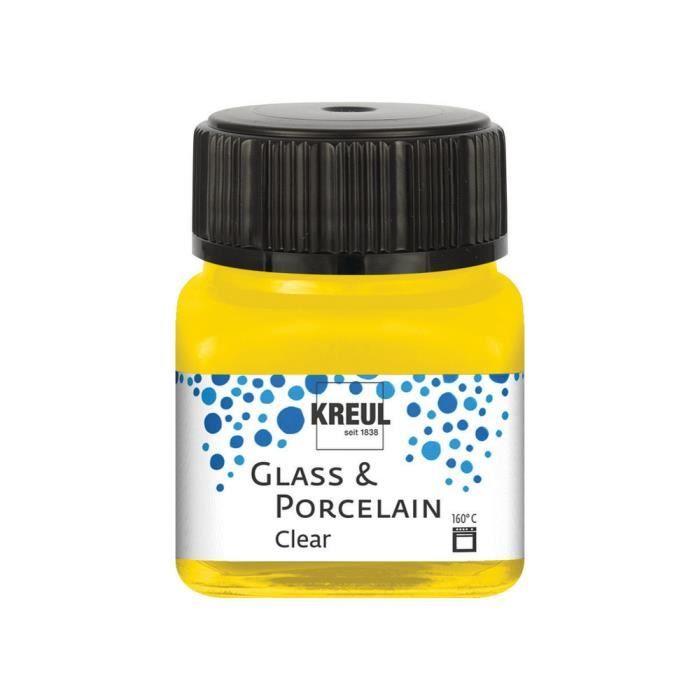 Peinture Sur Verre - KREUL - Jaune Soleil - Résistante - Transparent - Séchage Rapide