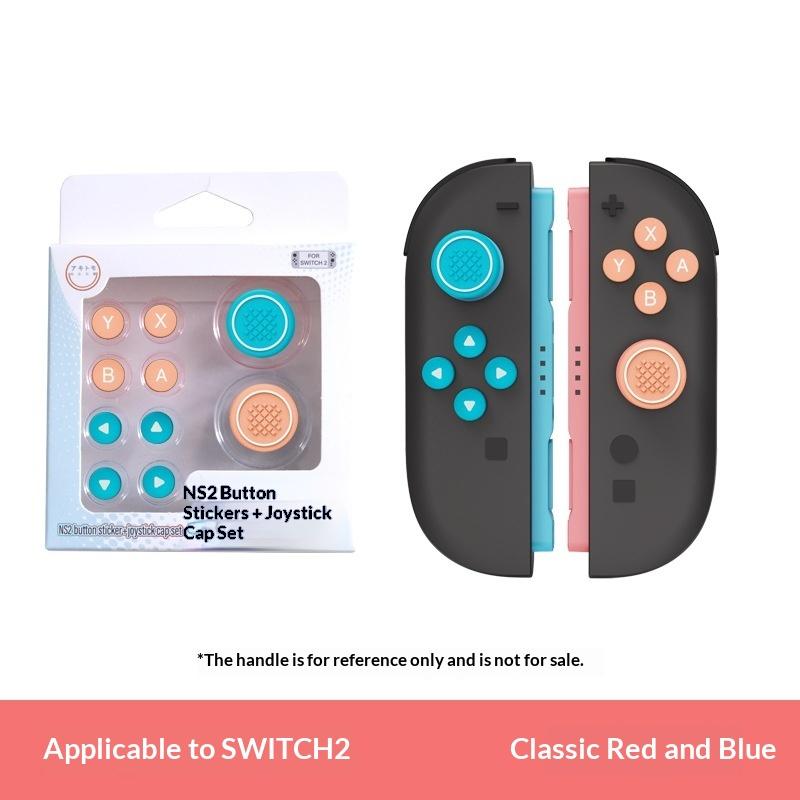 

Thumb Button Caps For Switch 2 Joysticks Controller Colorful Silicone Cap For Switch 2 Handle keycaps Accessories