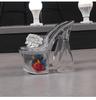 Women's Ultra-high Heels Flower Thick Heels Transparent Thick Soled Crystal Heel Sandals 17.5 Heels