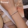 Bamoer 925 Silver Square Zircon Tennis Bracelet Chain Splice Bracelet for Women Valentine's Day Gift Jewelry BSB101