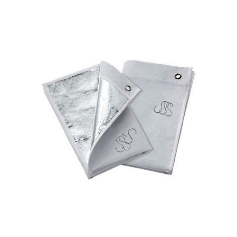 

Aluminum blackout set of 2 to install on curtain rails Light blocking energy saving measures heat-insulating, curtains, [Easy (6 S-hooks included)]