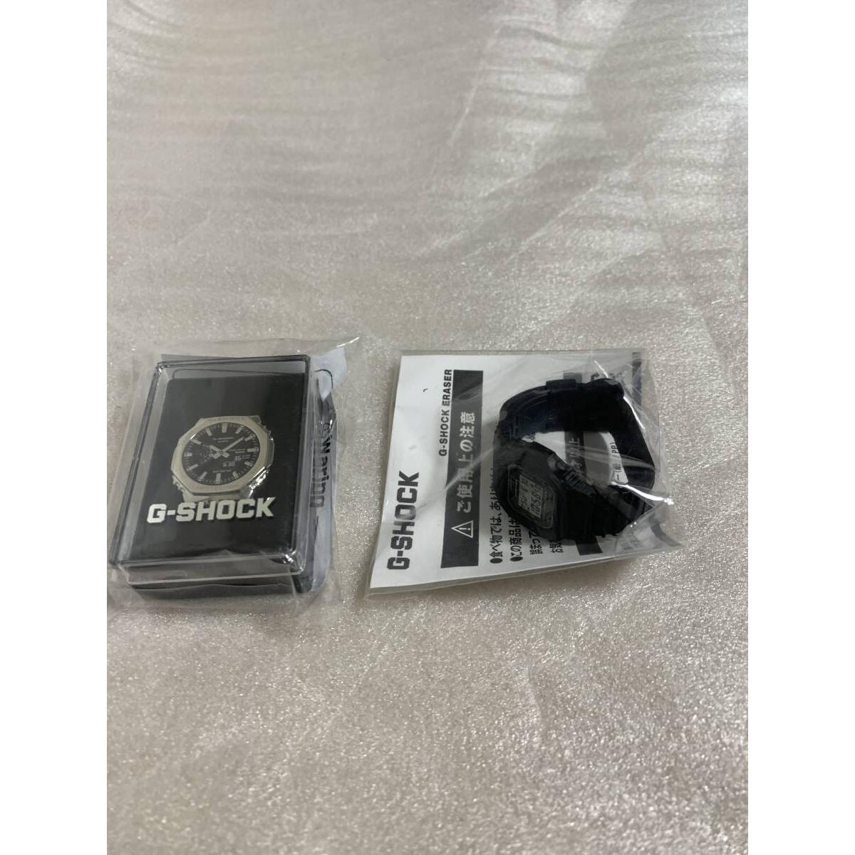 CASIO Novelty G-SHOCK Eraser Pin Badge Set Not for Sale Unused Item Shipping Included DW-5600