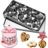 30-Piece Mini Stainless Steel Cookie and Fondant Cutters In Tin Box