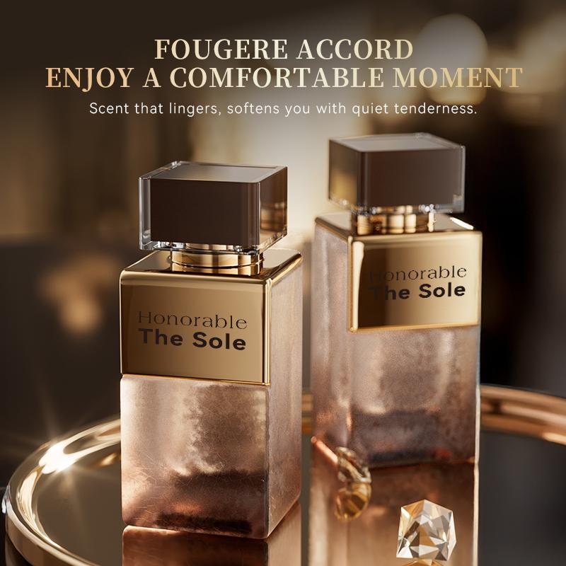 DEOLD Honorable The Sole Profumo 100ml – Note Fougère – EDP Lunga Durata 72 Ore – Design Torre Quadrata Con Marchio – Profumo Unisex