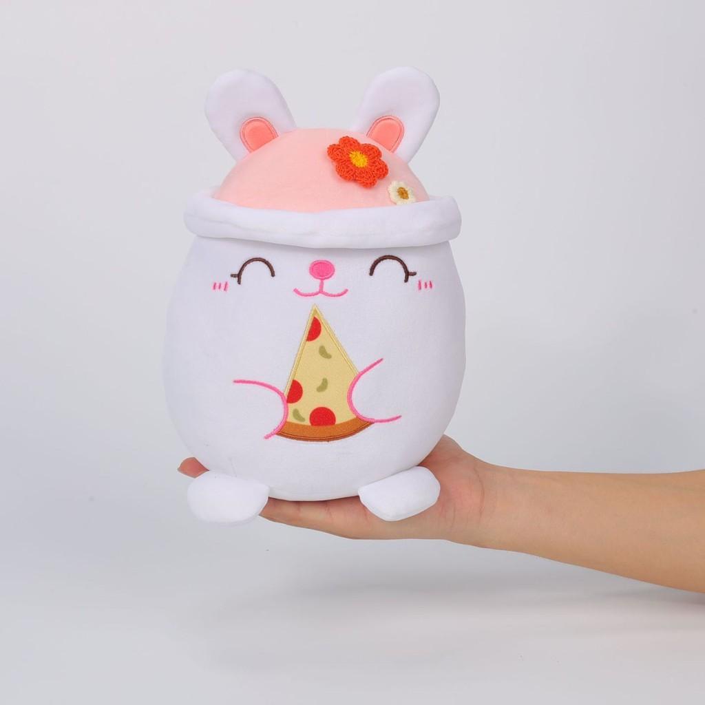 Süßes Plüschtier Hase Panda Kissen Weiche Puppe Geschenk für Kinder Mit entzückenden Tierdesigns