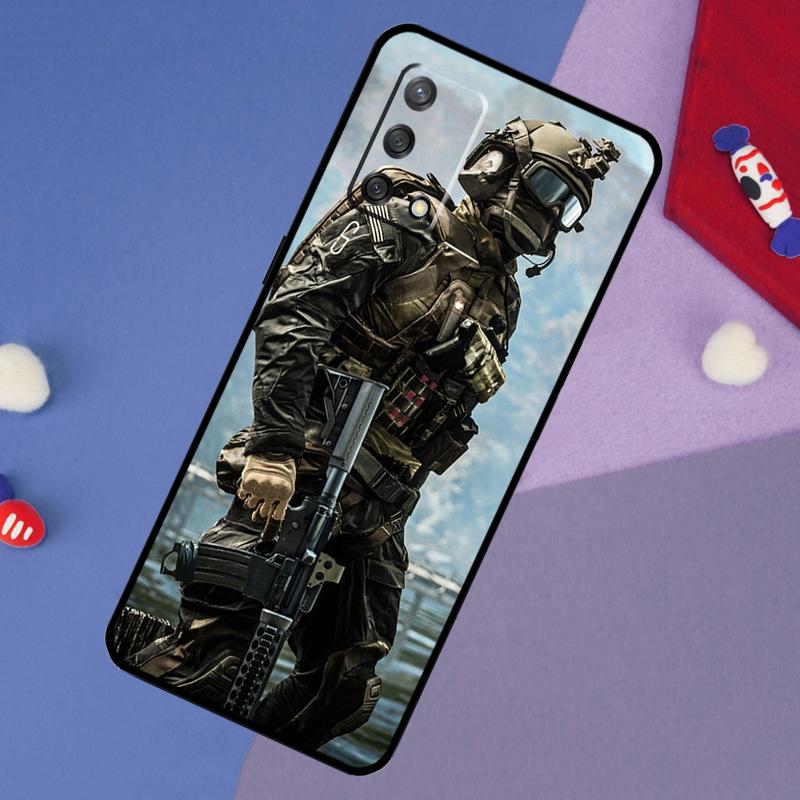 Military Army Special Forces Case For Oppo A6 Pro A5 A18 A38 A58 A78 A98 A54 A74 A94 A17 A57 A80 A60 A40 A96 A76 A16 A15