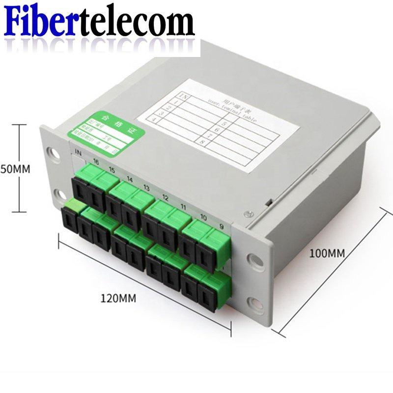 Telecom-Grade 1x16 APC Fiber Splitter Module/Box