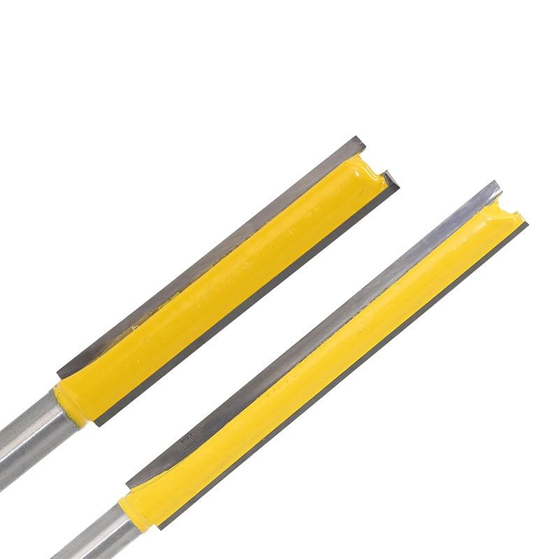 Fresa diritta premium a 2 taglienti extra lunga per codolo da 14 Efficienza superiore