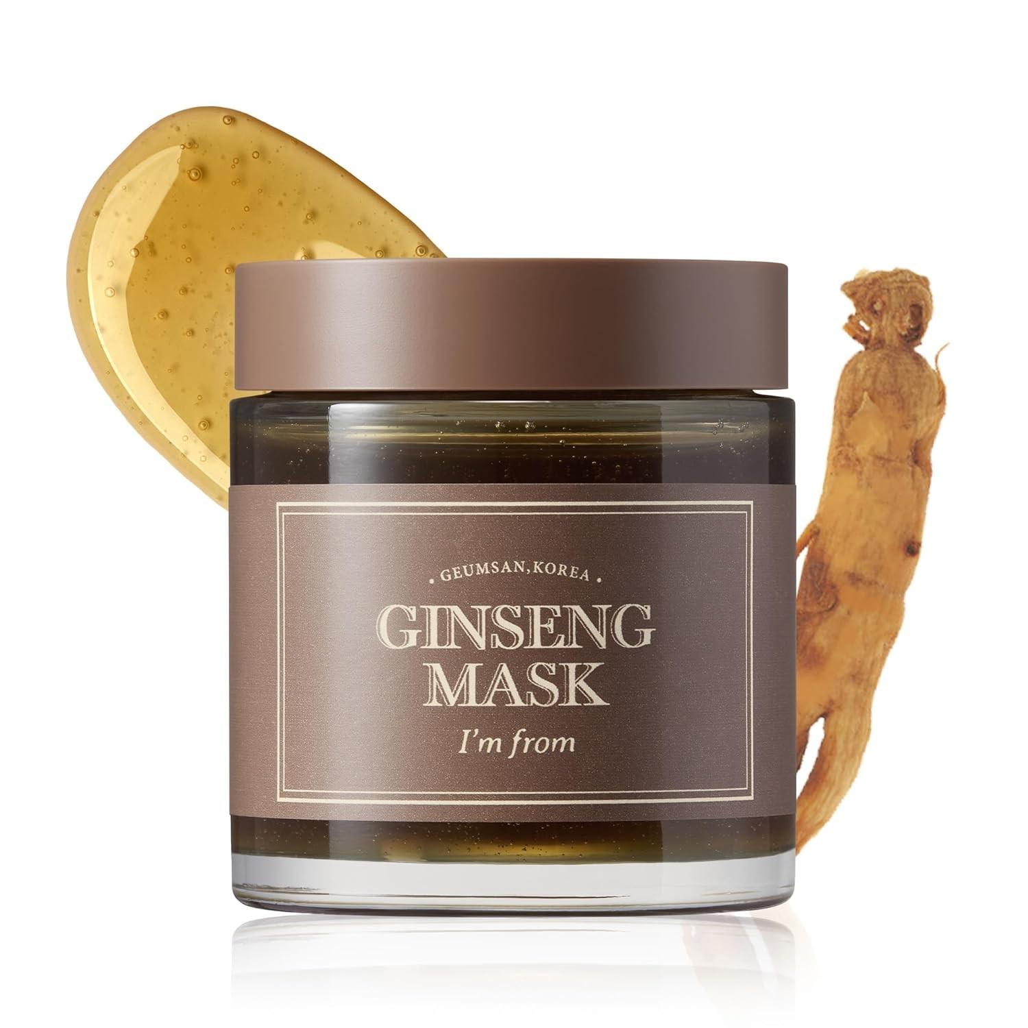 

I’m from Ginseng Mask, детокс, эластичность, предотвращение появления морщин, 3,97% экстракт женьшеня, 120 г, 4,23 унции 1ea