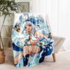 1pc Blanket - Genshin Impact characters Print Design, Lightweight Blanket for Sofa, Bed- Soft &Warm, Gift for All Seasons