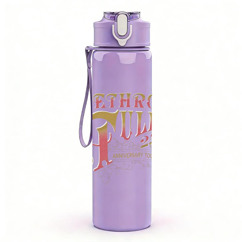 1PC Jethro Tull Retro Band Text Logo Print 750ml Portable Sports Water Bottle Leakproof Gym Outdoor Travel Drink Cup