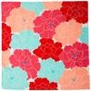 Musubi Furoshiki 50 Himemusubi Adeline Klam Botan Red 50cm Organic Cotton 50x50cm
