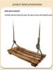 Solid Wood Anti-Corrosion Curved Swing for Children (Indoor/Outdoor)