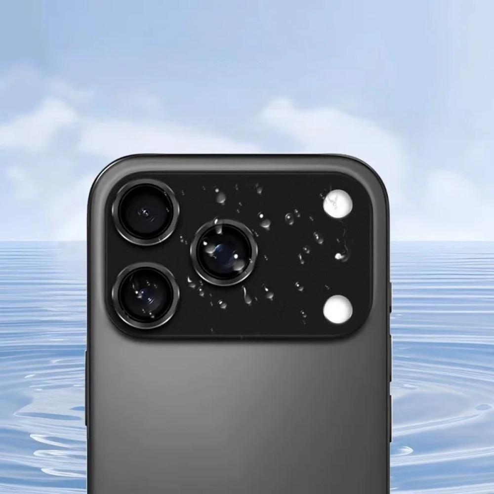 Luxury Solid Color Metal Alloy Bumper Lens Full Protect Case for IPhone 17 Pro Max / 17Pro Camera Tempered Glass Film Scratch Cover Cap Phone Accessry