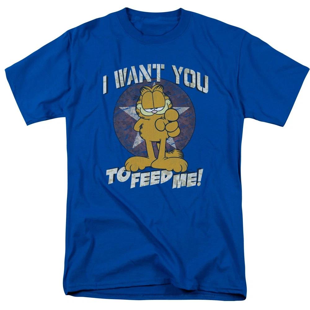 Garfield - I Want You - Unisex Short Sleeve Children s T-shirt - Blue 150