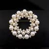 Highend Exquisite Wreath Pearl Brooch Luxury Design Accessory For Women