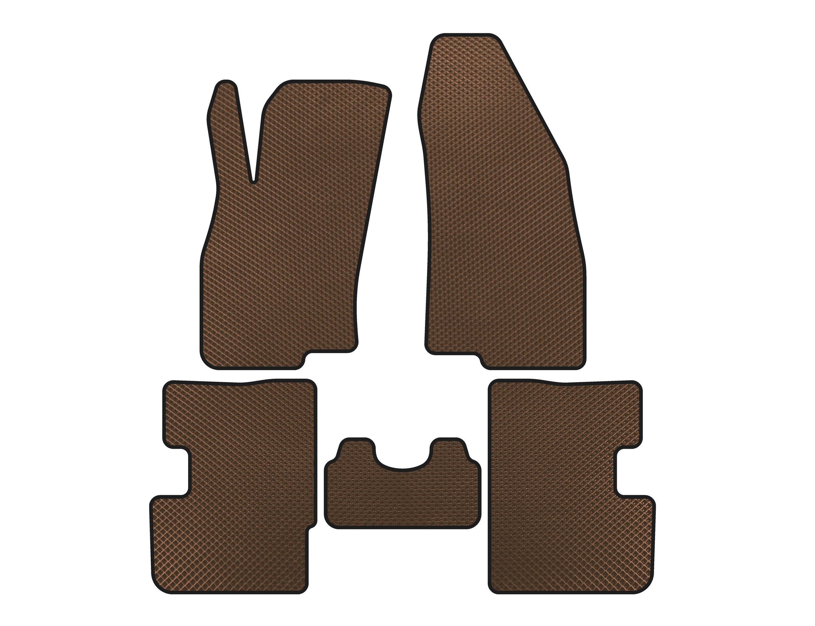 

EVA mats (2011-2018, HB, 3-door, Brown) for Fiat Punto Grande/EVO