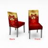 2 /6pcs Christmas Chair Covers Santa Elastic Stretch Dining Room Office Chair Slipcover Kitchen Seat Cover Spandex Navidad Decor