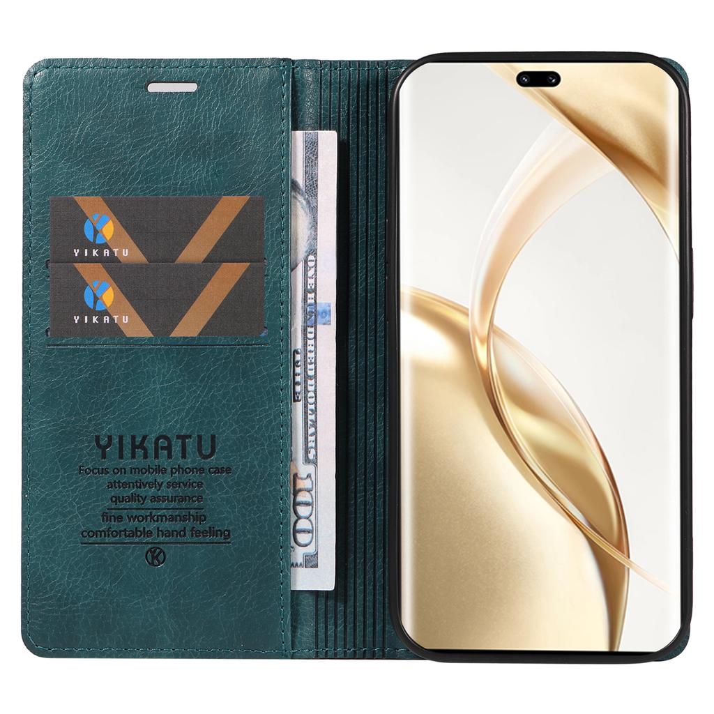 YIKATU YK-006 For Honor 200 Pro 5G Case Litchi Texture Leather Phone Cover with Wallet