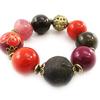 Les Trésors De Lily [J1196] - Golden Red 'Altai' Designer Bracelet