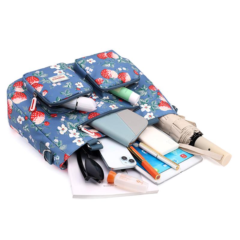 Bolsa de Nylon Leve Bolsa de Ombro de Grande Capacidade para Mulheres Bolsa de Viagem Resistente ao Desgaste Bolsa de Mão Crossbody
