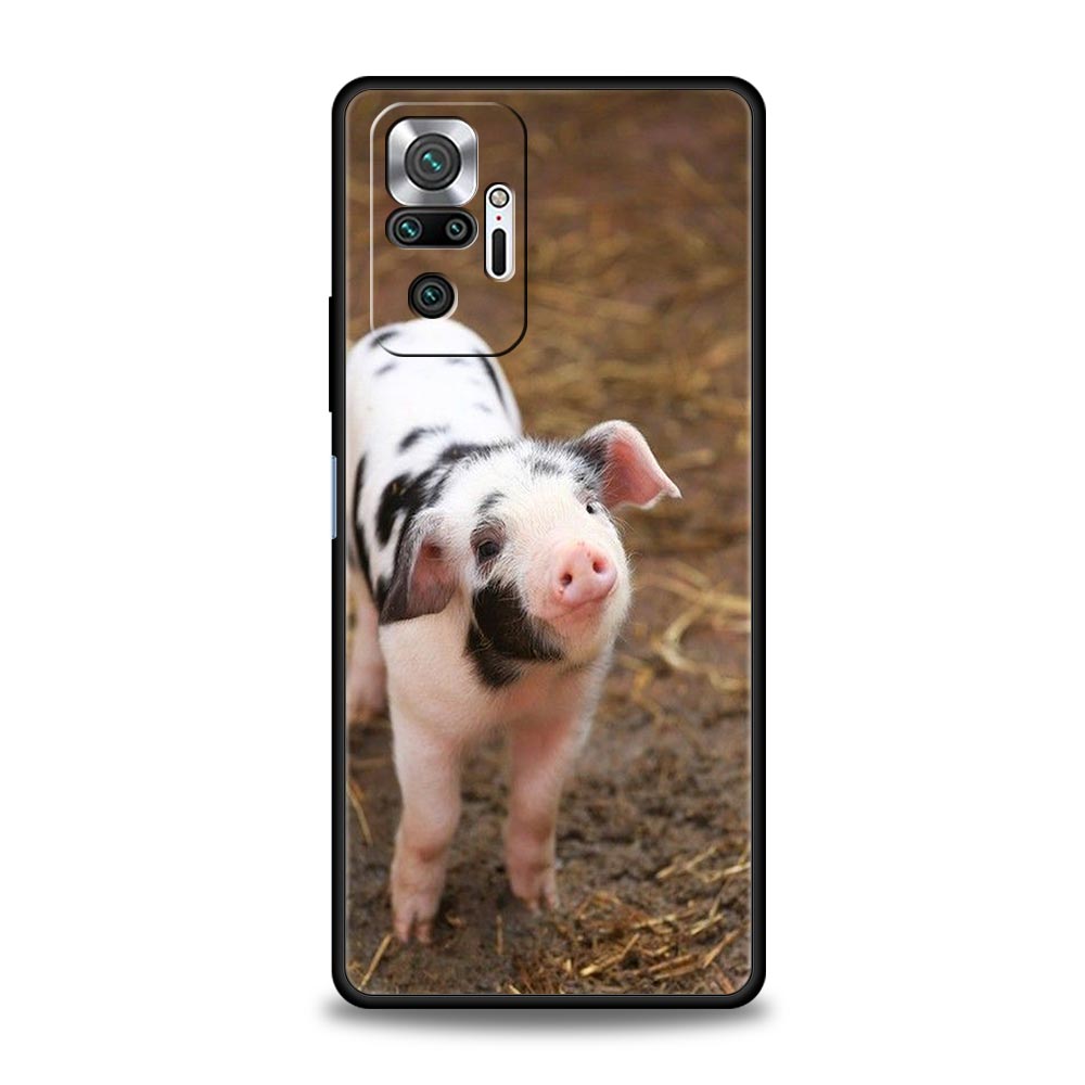 Handyhülle für Xiaomi Redmi Note 14 13 12 5G 11 10 Pro Plus 4G 9S 9 14C 13C 12C 10C 9C 9A Weiche TPU-Hülle Süßes kleines rosa Schwein