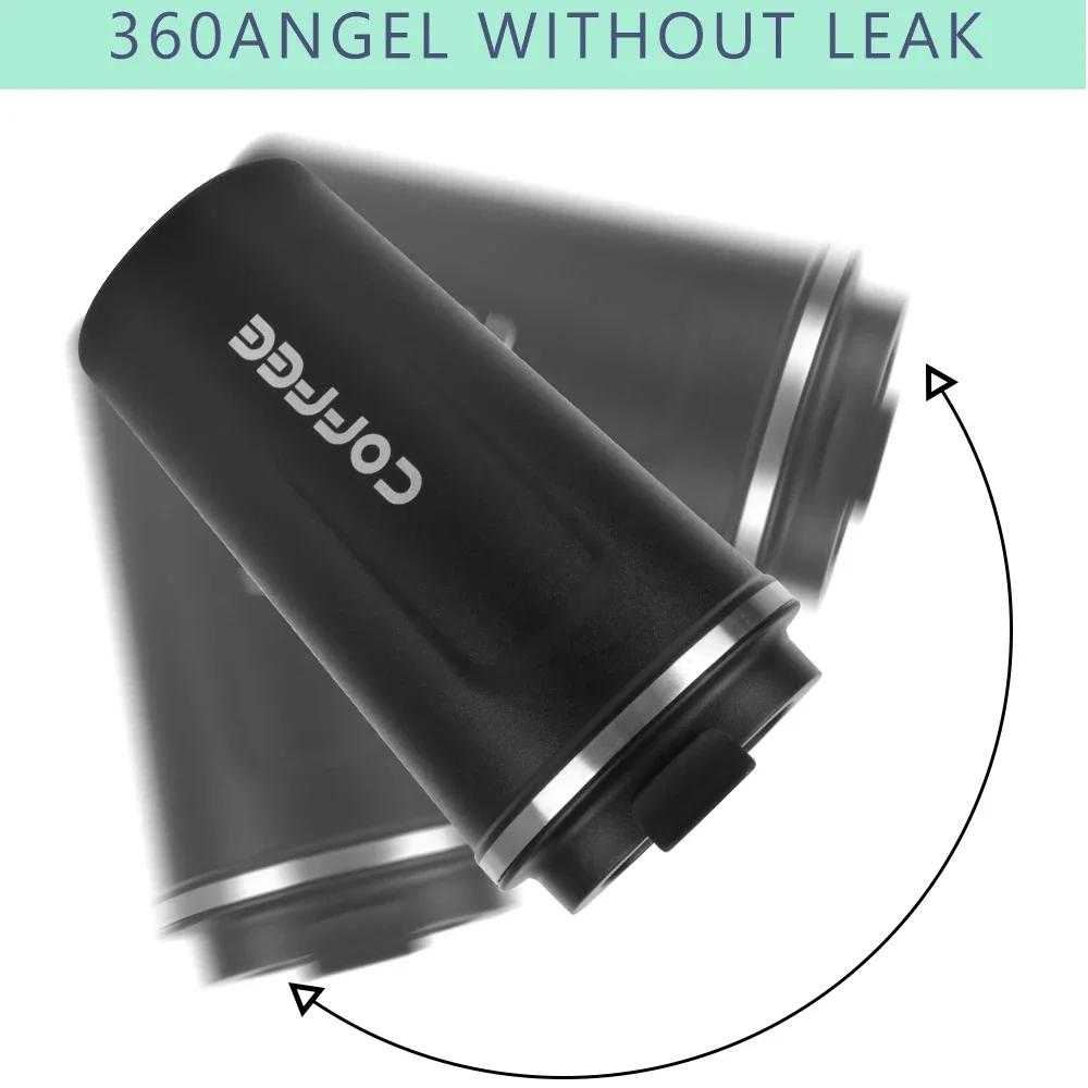 Thermo Cafe Coffee Mug Car Thermos Mug 380ML Travel Thermo Cup for Tea Water Coffee Double Stainless Steel