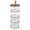 Sealed Spice Jar Airtight Seasoning Storage Organizer Round Stackable Clear Spice Bottle with Handle for Kitchen Counter Pantry