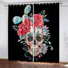 Skull Series Digital Printing Arbitrary High-Density Blackout Curtains