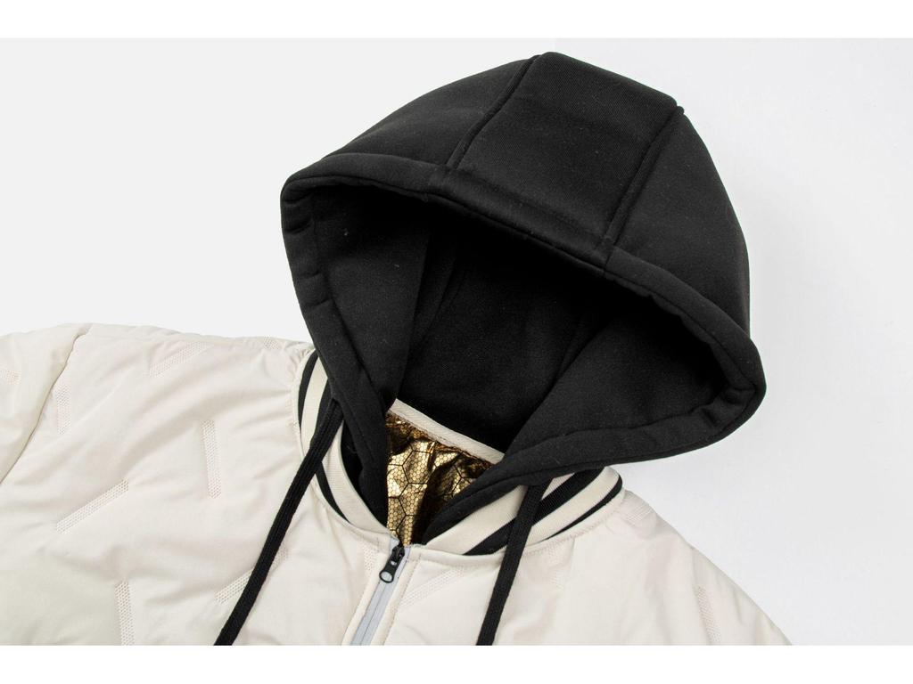 Plus Size European American Hooded Men's Ultrasonic Down Cotton Vest Jacket