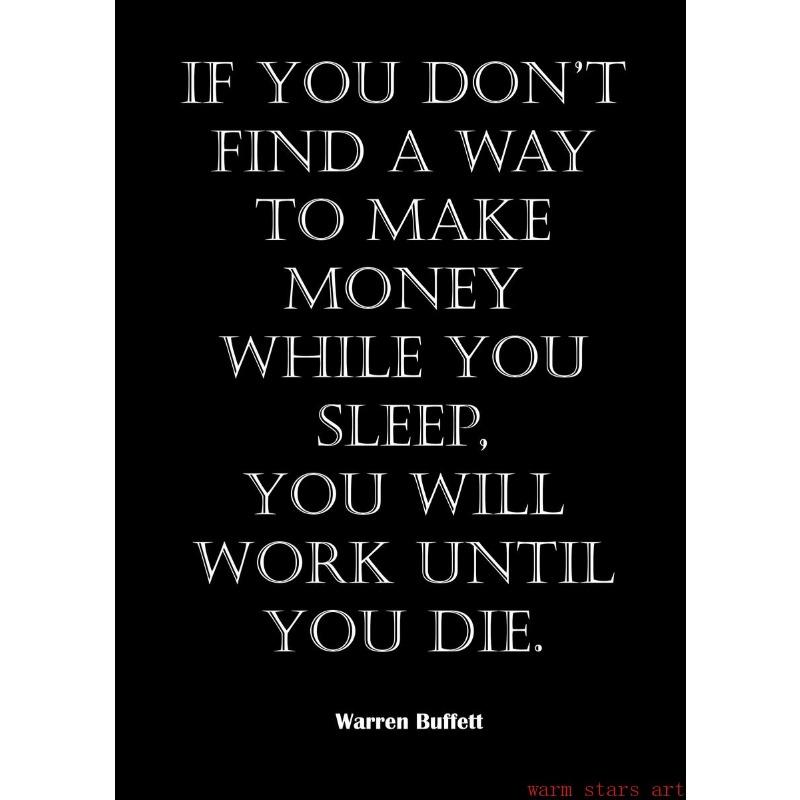 

Warren Buffett Movational Quotes Poster Prints Movie Famous Canvas Painting Wall Art Pictures Art for Living Room Home Decor 21cm×30cm NoFrame