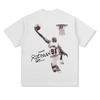 Camiseta Estampada de Manga Corta con Cuello Redondo con Estampado de Estrellas del Baloncesto Curry, Paul George, LaMelo Ball Kobe, Doncic, Rose Harden, James e Irving