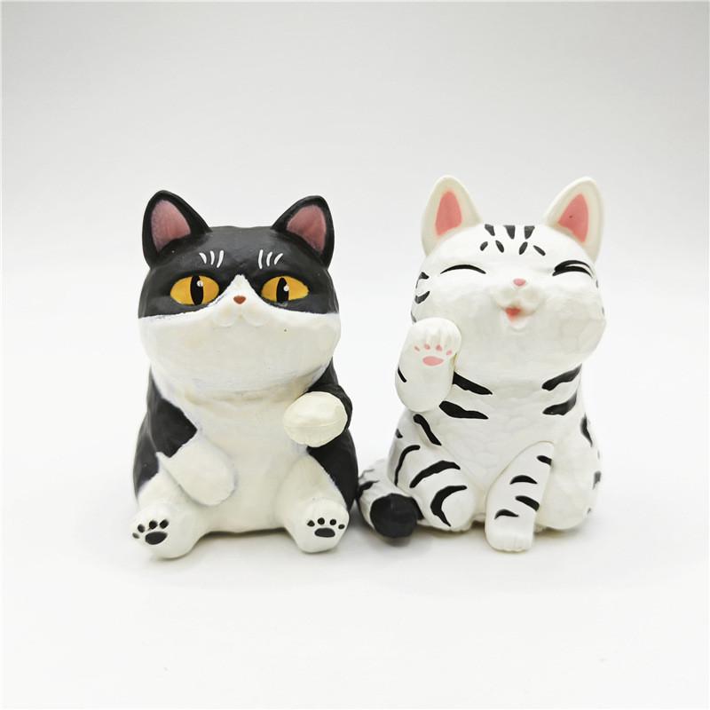 Cat Figure Action Cartoon Model Toy Decoration Kid Ornament Tabletop Ornament