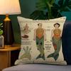 Curious Creatures Retro Personalized Pillow Dust Cover Bedroom Kids Party Decoration Pillowcase Birthday Children Gift