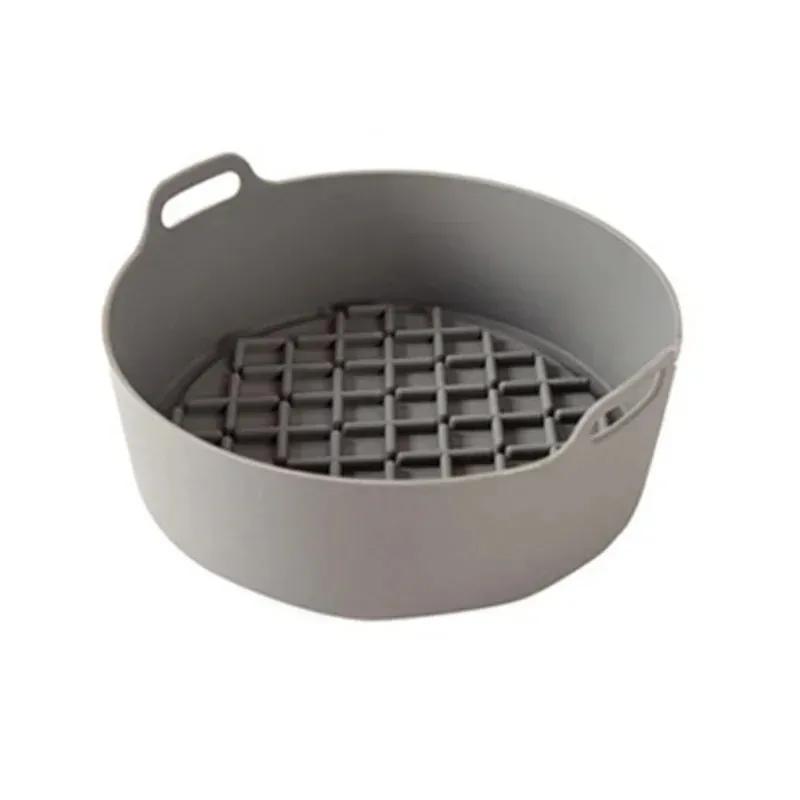 2024 Silicone AirFryer Pot Multifunctional Air Fryers Accessories Bread Fried Chicken Pizza Basket Baking Tray Non Stick Baking Bake