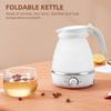 Foldable Kettle 0.6L Travel Silicone Stainless Steel Base Camping Kettle 5 Modes Temperature