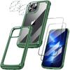[5 em 1] para Capa de iPhone 13 12 11 Pro Max XR, 2 Pacotes Protetor de Lente de Câmera + 2 Pacotes Protetor de Tela Macio, Proteção Completa