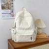 Schoolbag large capacity fashion letter backpack small fresh nylon new backpack bag female personality striped college bag