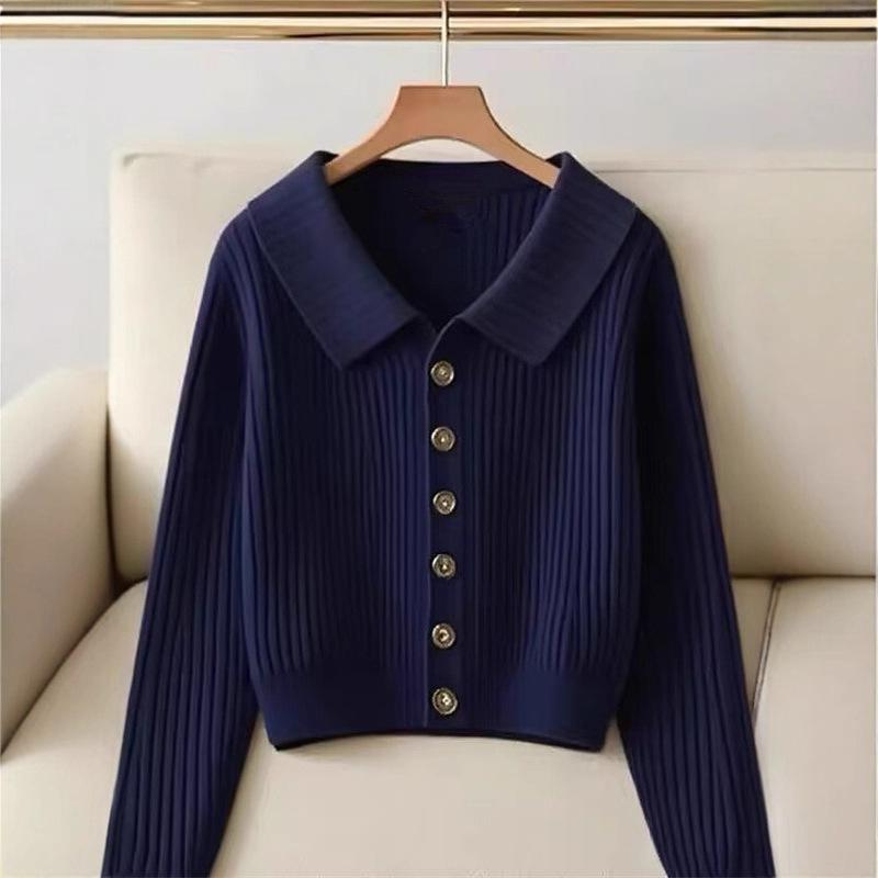 2025 French Luxe Women's Knit Cardigan - Autumn Chic, Simple, and Stylish
