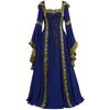 Halloween Medieval Women Dress Vintage Renaissance Gothic Cosplay Carnival Party