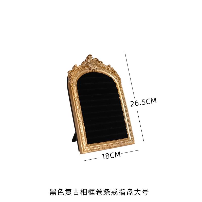 Vintage Jewelry Storage Shelf Velvet Earring Ring Shelves Jewelry Frame Display Shelves Home Decoration Display Cabinet