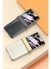 Samsung Z Flip6 Full Wrap Transparent Electroplated Magnetic Hinge Case