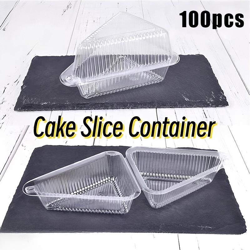 50/100/150 Stück Scheibenkuchenbehälter Dreieckige Kuchenbox Klappbox Für 8-Zoll 6-Zoll Scheiben Dessert Sandwich To-Go-Box