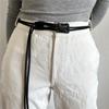Trend Quick Release Snap Buckle Double Rope Belt Luxury Design Versatile Student Jeans Pants Belt Waist Rope