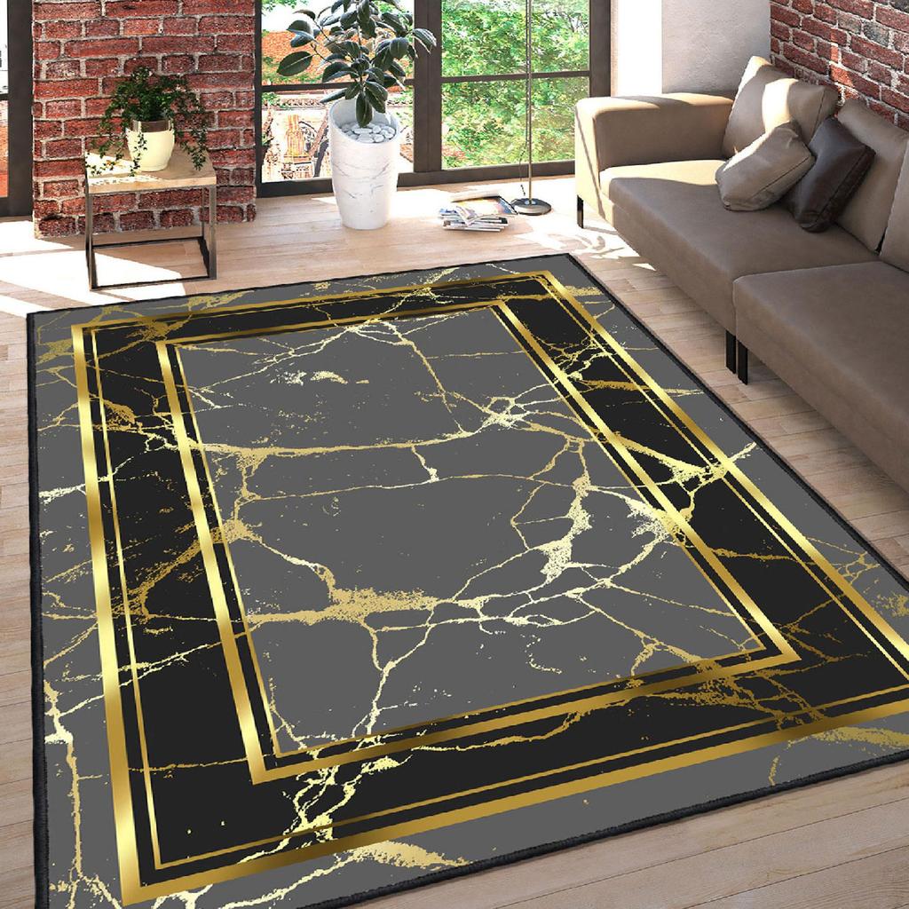 Decorative Special Design Modern Floor Rugs Patterned Non-Slip Base Washable