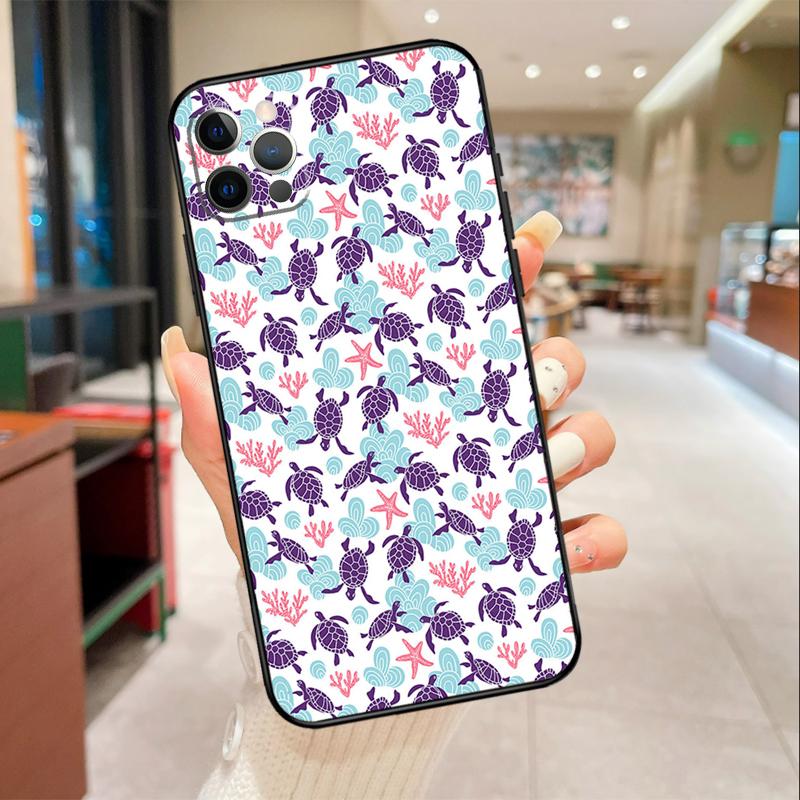 Sea Turtle Phone Case For iPhone 17 Air 16 15 13 11 12 14 Pro Max mini 15 16 Plus 16e Protective Cover