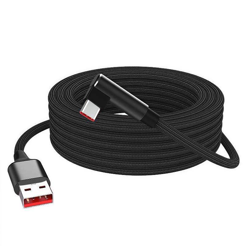 1Pcs 1/1.5/2Meters PD 60W 6A Fast Charge Charging Cable USB-A TO TYPE-C Elbow DATA 480Mbps For Phone Accessories