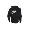 Nike Sudadera con capucha pulóver de color sólido Giannis con letras para hombre Negro CZ0440-010