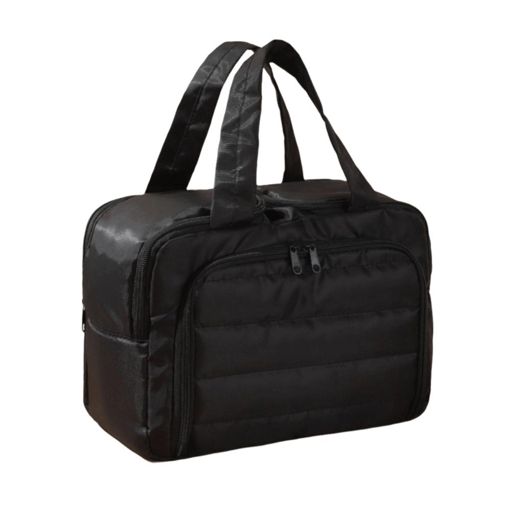 Fashion Nylon Makeup Bag Solid Color Large Capacity Travel Bag Skincare Storage Bag Makeup Organization