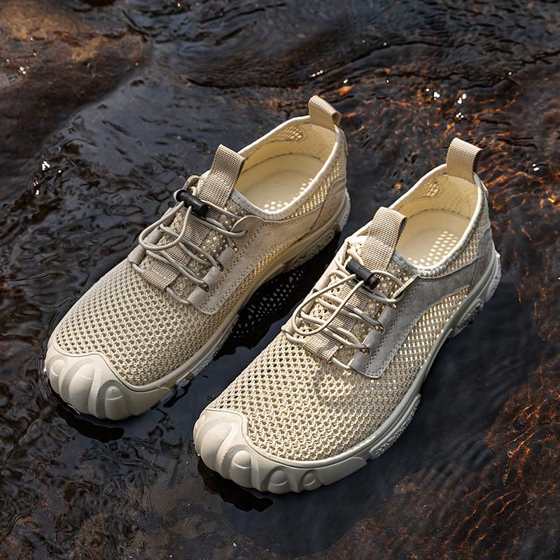 Fashion Sports Hollow Out Shoes For Men Original Men Running Walking Mesh Shoes Breathable Male Flats Lightweight Men's Tennis Footwear